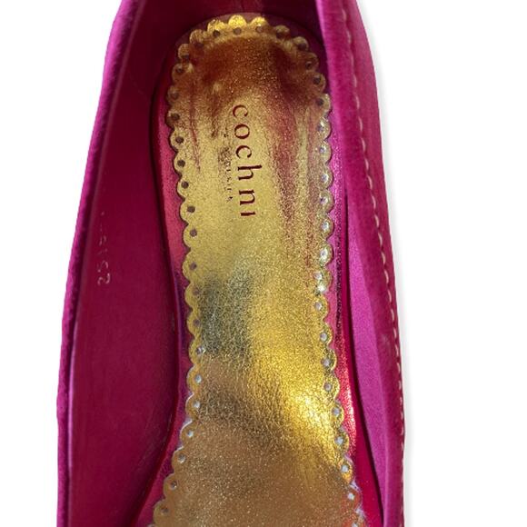 Cochni Italy Pink Suede Flats Size 38.5 - Picture 9 of 9